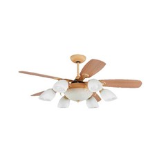 燈聚 伊斯坦堡系列 52吋 DC 燈扇 附遙控器, 紅橡木色