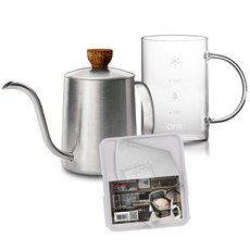 官方直營 小資族手沖咖啡套組，新手入門首選，輕鬆享受手作咖啡樂趣, 1個, 手沖壺+濾杯+馬克杯, 350ml