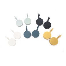 접착식컬러후크 고리 도어 후크고리 모자걸이 s자고리, 1개, 접착식 컬러 후크 10P 화이트+블랙