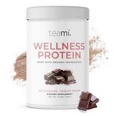 Teami 티미 웰니스 프로틴 비건 단백질 파우더 분말 리치초콜릿맛 385g, 1개
