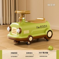 兒童滑行車 萬向輪燈光音樂 1-3歲寶寶溜溜車, 綠色 音樂燈光, 1個