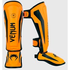 VENUM Elite 菁英系列 MMA 皮革護腳脛 兒童護具 - 橘色, 1個