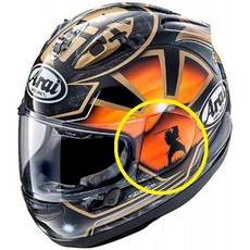 ARAI RX-7X 耳蓋 邊蓋 XD 彩繪耳蓋 PEDROSA ORIENTAL 浮世繪 HRC TT, PEDROSA SPIRIT 金武士, 1個