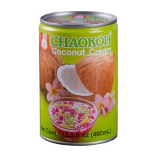 CHAOKOH 코코넛크림 400ml (코코넛추출물 65% 함유) 코코넛밀크 태국커리 디저트재료