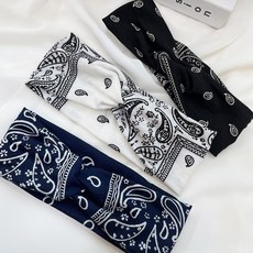 Girlpins 變形蟲圖紋扭結髮帶