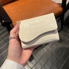 韓系石頭紋短版錢包 時尚多卡位皮革錢夾