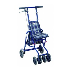 海夫島製作所 機械式助行器未滅菌 勝邦福樂智 日本SHIMA_SUNNY WALKER AW-SP 小型散步車(藍格), 1個