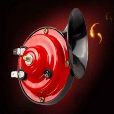 소단 12V 달팽이형 오토바이 스쿠터 클락션 빵빵이 경음기, 1개, 레드