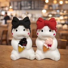 아이스크림머리띠지방이 석고방향제 호두마루샵 돌웨딩스승의날답례품 단체커플오픈개업기념선퇴사물 차량용 석고방향제/오퓨저, 1_3 일반 블랙체리