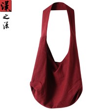 불교 평신도 가방 승려 승포대 용품 향주머니 스님, 다크 레드