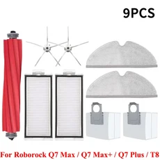 Xiaomi Roborock Q7Q7 MaxQ7 PlusQ7 로봇 액세서리와 호환 가능 메인 사이드 브러시 필터 청소, 09 17