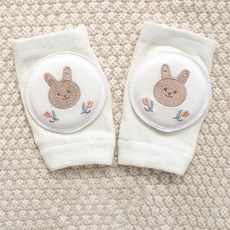 여아 및 남아용 크롤링 팔꿈치 보호대 아기 무릎 패드 안전 코튼 유아 다리 워머 어린이 쿠션 레깅스, [01] rabbit, 1개
