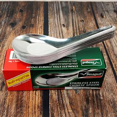 씨걸 쌀국수스푼 우동스푼 스테인레스, 1개