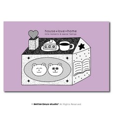 日耀堂 明信片/想對你說的那些話(25款) 多款設計 溫暖傳情 高品質紙張, 1個, 甜蜜小窩