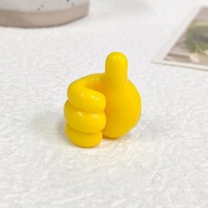 다용도 엄지 후크 노랑, 1개