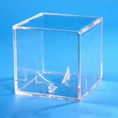 UV防紫外線棒球亞克力收藏盒：簽名球、空白棒球展示防塵保護盒, 白盒裝, 1個