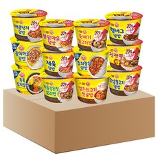 오뚜기 컵밥 12종 (김치참치+톡톡+참치마요+불닭마요+얼큰쇠고기+매콤낙지+제육+오삼+뚝불+진짬뽕+차돌+햄버그), 1세트