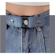 [cm00391]슬립 벨트 여 허리 조임 신기 청바지 수축 버클 허리 조임 허리 밴딩 벨트, 슬립벨트 브라운 -DM656