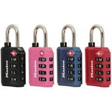 Master Lock 4691DWD TSA 비밀번호 잠금 개인 설정 색상 렌덤 1개, Master Lock 4691DWD TSA 비밀번호 잠