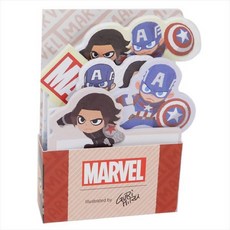 MARVEL 漫威美國隊長造型便條紙, 1個