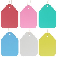 100개입 6가지 색상 5가지 플라스틱 걸이식 정원 태그 화분 허브용 방수 식물 라벨 마커, 100 PCS, 3.5x2.5cm