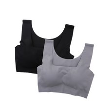 簡約運動內衣 2入組
