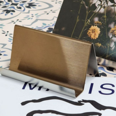 명함 거치대 고급 심플 사무실 명함 꽂이 탁상용 데스크 진열 디스플레이 스테인레스 메뉴판 안내판 업소용