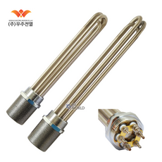 우주전열 투입히터 3KW 5KW 나사식 단상 220V 온도 800 ~ 1000도, 단상(220V)-5KW, 1개