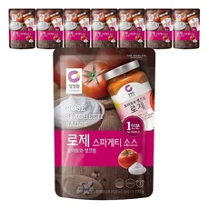 청정원 로제 스파게티소스, 170g, 8개