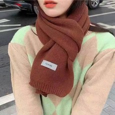 針織 圍巾 簡約 百搭