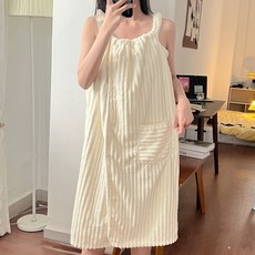 慵懶式浴袍 新款浴巾可穿浴裙可裹大人2025睡袍時尚家用吸水洗澡懶人浴袍學生, 奶白色浴裙, 1個