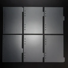 투명 용지 인덱스 분배기 A5 바인더 플래너 구멍 노트북 액세서리, 02 A5 6PCS