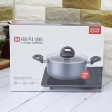 IH인덕션 세라믹냄비24cm 양수, 혼합색상, 기타