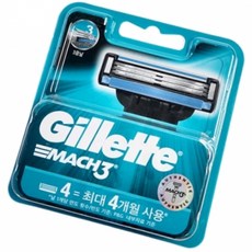 나우케이 선물 마하3 클래식 면도날 4p