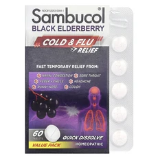 몸관리하세요 겨울입니다 Sambucol 블랙 엘더베리 감기 및 독감 완화 60정 특별관리진행, Sambucol블랙엘더베리감기및독감완화60정