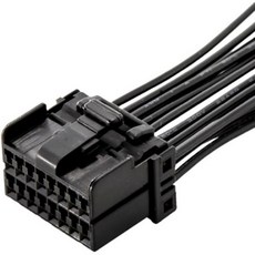 홍판 6 8 12 16 20 핀 12mm 실드된 차량 창문 리프터 플러그 커넥터 와이어 하니스 174047217404528핀, 1개, 16P Wire Harness