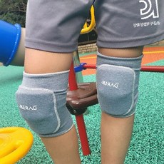 어린이 무릎보호 활동안전 착용형 패드 운동보조 놀이터용 야외활동 보호장비 유아용, 1개, 그레이_M