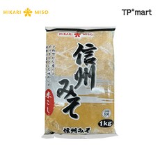 일본 히카리미소 80년전통 코메코시 신슈 시로 미소 백된장, 1개, 1kg
