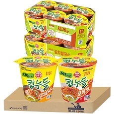 블루존 컵누들 김치쌀국수맛34.8g (6입)+컵누들 로제맛 49.8g (6입)