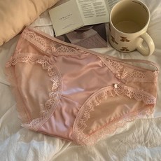 法式蕾絲蝴蝶結內褲, 均碼(80-135斤)
