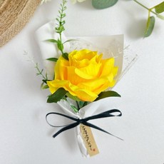 가더GADE 9AE 납골당 미니 꽃다발 조화 꾸미기 리스 성묘 추모 꽃 장식 봉안당 튤립 장미 부착식 부착형 인테리어소품, 9AE) No.2) YL, 1개