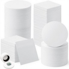 AmazingSpark 160장 전자레인지 가마 종이 80장 11.9cm(4.7인치) 원형 및 80장 7.1 x 7.1cm(2.8 x 2.8인치) 세라믹 섬유 종이 단열 세라, AmazingSpark 160장 전자레인지 가마 종이,