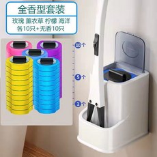 升級一次性馬桶刷套裝衛生間清潔無死角家用神器可拋替換頭洗廁所, 如图