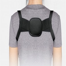 정그리마켓 자세교정 라운드 숄더 밴드 S M L 바른자세밴드 바른자세 어깨고정밴드, 블랙(S)