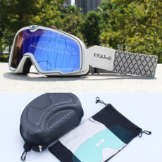 할리 데이비슨 스타일 오토바이 고글 클래식 바이크 헬멧 선글라스 방풍 방진 전체헬멧 반헬멧 호환, Blue, 1개