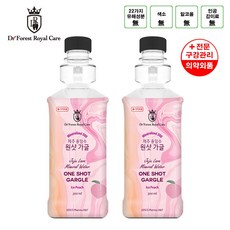 DrForestRoyalCare One Shot濟州熔岩無酒精漱口水 水蜜桃冰茶口味, 300ml, 2瓶