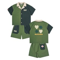 BELITANBOYS 하트스타컬러블럭 반팔셔츠쇼츠상하복 BK5MST12KH 130155