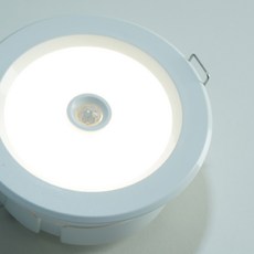 LED 3인치 인체감지 매입 센서등 1W 다운라이트 외경90mm 타공80mm, 주광색, 1개