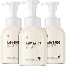 살림백서 베이비 앤 키즈 버블 아기 엉덩이 세정제 라벤더향, 300ml, 3개
