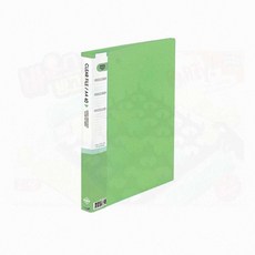 업무용 a4 클리어파일 학교 문서 보관 서류철 40p 연두